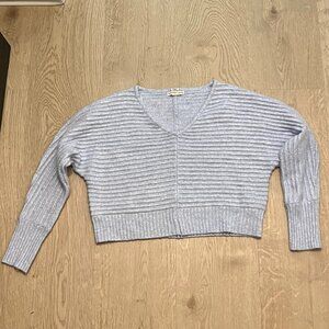 NWOT Sincerely Jules Light blue v-neck sweater size medium